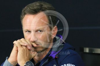 World © Octane Photographic Ltd. Team Personnel Press Conference. Friday 25th September 2015, F1 Japanese Grand Prix, Suzuka. Christian Horner – Infiniti Red Bull Racing team principle. Digital Ref: 1444LB1D2010