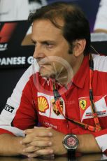 World © Octane Photographic Ltd. Team Personnel Press Conference. Friday 25th September 2015, F1 Japanese Grand Prix, Suzuka. Luigi Fraboni – Scuderia Ferrari Head of Engine Trackside operations. Digital Ref: 1444LB1D2042