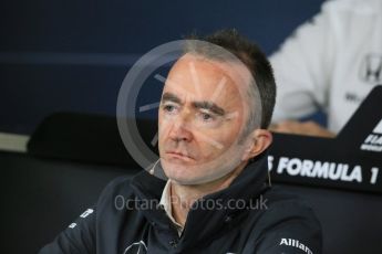 World © Octane Photographic Ltd. Team Personnel Press Conference. Friday 25th September 2015, F1 Japanese Grand Prix, Suzuka. Paddy Lowe - Mercedes AMG Petronas Executive Director. Digital Ref: 1444LB1D2065