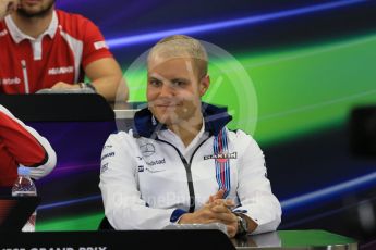 World © Octane Photographic Ltd. Drivers’ Press Conference. Thursday 24th September 2015, F1 Japanese Grand Prix, Suzuka. Williams Martini Racing – Valtteri Bottas. Digital Ref: 1440CB7D4453