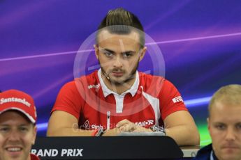 World © Octane Photographic Ltd. Drivers’ Press Conference. Thursday 24th September 2015, F1 Japanese Grand Prix, Suzuka. Manor Marussia F1 Team – William Stevens. Digital Ref: 1440CB7D4516