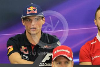 World © Octane Photographic Ltd. Drivers’ Press Conference. Thursday 24th September 2015, F1 World © Octane Photographic Ltd. Drivers’ Press Conference. Thursday 24th September 2015, F1 Japanese Grand Prix, Suzuka. Scuderia Ferrari – Sebastian Vettel. Digital Ref: Grand Prix, Suzuka. Scuderia Toro Rosso – Max Verstappen. Digital Ref: 1440CB7D4542