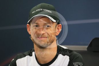 World © Octane Photographic Ltd. Drivers’ Press Conference. Thursday 24th September 2015, F1 Japanese Grand Prix, Suzuka. McLaren Honda - Jenson Button. Digital Ref: 1440LB1D9330