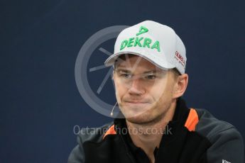 World © Octane Photographic Ltd. Drivers’ Press Conference. Thursday 24th September 2015, F1 Japanese Grand Prix, Suzuka. Sahara Force India – Nico Hulkenberg. Digital Ref: 1440LB1D9343