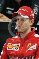 World © Octane Photographic Ltd. Drivers’ Press Conference. Thursday 24th September 2015, F1 Japanese Grand Prix, Suzuka. Scuderia Ferrari – Sebastian Vettel. Digital Ref: 1440LB1D9350