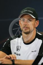 World © Octane Photographic Ltd. Drivers’ Press Conference. Thursday 24th September 2015, F1 Japanese Grand Prix, Suzuka. McLaren Honda - Jenson Button. Digital Ref: 1440LB1D9384