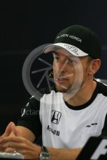 World © Octane Photographic Ltd. Drivers’ Press Conference. Thursday 24th September 2015, F1 Japanese Grand Prix, Suzuka. McLaren Honda - Jenson Button. Digital Ref: 1440LB1D9480