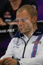 World © Octane Photographic Ltd. Drivers’ Press Conference. Thursday 24th September 2015, F1 Japanese Grand Prix, Suzuka. Williams Martini Racing – Valtteri Bottas. Digital Ref: 1440LB1D9553