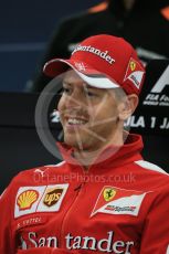 World © Octane Photographic Ltd. Drivers’ Press Conference. Thursday 24th September 2015, F1 Japanese Grand Prix, Suzuka. Scuderia Ferrari – Sebastian Vettel. Digital Ref: 1440LB1D9582