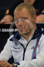 World © Octane Photographic Ltd. Drivers’ Press Conference. Thursday 24th September 2015, F1 Japanese Grand Prix, Suzuka. Williams Martini Racing – Valtteri Bottas. Digital Ref: 1440LB1D9652