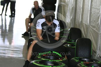 World © Octane Photographic Ltd. McLaren and Pirelli (Green) Intermediate tyres. Thursday 24th September 2015, F1 Japanese Grand Prix, Setup, Suzuka. Digital Ref: 1439CB7D4207