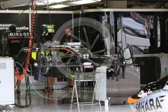 World © Octane Photographic Ltd. Sahara Force India VJM08B. Thursday 24th September 2015, F1 Japanese Grand Prix, Setup, Suzuka. Digital Ref: 1439CB7D4210