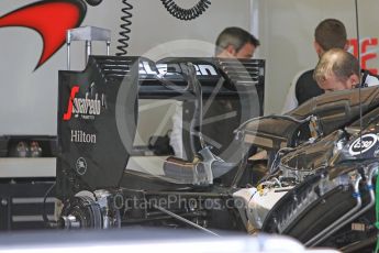 World © Octane Photographic Ltd. McLaren Honda MP4/30. Thursday 24th September 2015, F1 Japanese Grand Prix, Setup, Suzuka. Digital Ref: 1439CB7D4314