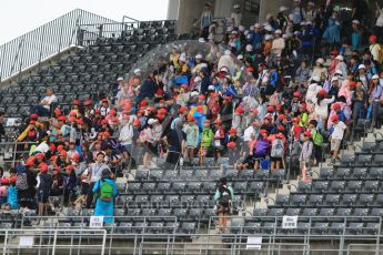 World © Octane Photographic Ltd. Fans in the grandstands. Thursday 24th September 2015, F1 Japanese Grand Prix, Setup, Suzuka. Digital Ref: 1439CB7D4408