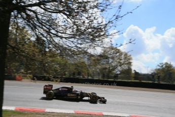 World © Octane Photographic Ltd. Lotus F1 Team E23 Hybrid - Romain Grosjean. Lotus filming day at Brands Hatch. Digital Ref: 1238LB1D5159