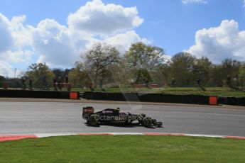 World © Octane Photographic Ltd. Lotus F1 Team E23 Hybrid - Romain Grosjean. Lotus filming day at Brands Hatch. Digital Ref: 1238LB1D5165
