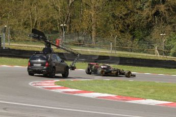 World © Octane Photographic Ltd. Lotus F1 Team E23 Hybrid - Romain Grosjean. Lotus filming day at Brands Hatch. Digital Ref: 1238LB7L7422