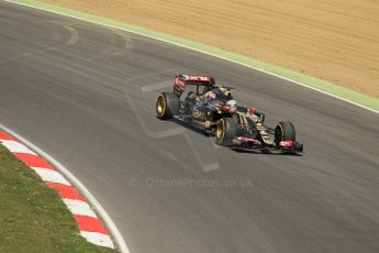 World © Octane Photographic Ltd. Lotus F1 Team E23 Hybrid - Romain Grosjean. Lotus filming day at Brands Hatch. Digital Ref: 1238LW1L4980