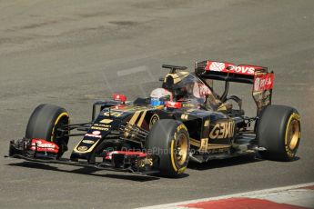 World © Octane Photographic Ltd. Lotus F1 Team E23 Hybrid - Romain Grosjean. Lotus filming day at Brands Hatch. Digital Ref: 1238LW1L4999