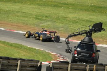 World © Octane Photographic Ltd. Lotus F1 Team E23 Hybrid - Romain Grosjean. Lotus filming day at Brands Hatch. Digital Ref: 1238LW1L5018