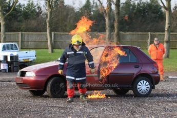 World © Octane Photographic Ltd. 24th January 2015. BMMC (British Motorsport Marshals’ Club) Trainee Fire Rescue Training Day – Donington Park. Digital Ref : 1178CB7D8902
