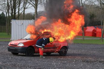 World © Octane Photographic Ltd. 24th January 2015. BMMC (British Motorsport Marshals’ Club) Trainee Fire Rescue Training Day – Donington Park. Digital Ref : 1178CB7D8966
