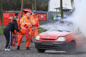 World © Octane Photographic Ltd. 24th January 2015. BMMC (British Motorsport Marshals’ Club) Trainee Fire Rescue Training Day – Donington Park. Digital Ref : 1178CB7D9001