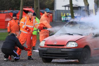 World © Octane Photographic Ltd. 24th January 2015. BMMC (British Motorsport Marshals’ Club) Trainee Fire Rescue Training Day – Donington Park. Digital Ref : 1178CB7D9005