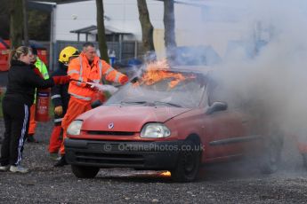 World © Octane Photographic Ltd. 24th January 2015. BMMC (British Motorsport Marshals’ Club) Trainee Fire Rescue Training Day – Donington Park. Digital Ref : 1178CB7D9013