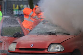 World © Octane Photographic Ltd. 24th January 2015. BMMC (British Motorsport Marshals’ Club) Trainee Fire Rescue Training Day – Donington Park. Digital Ref : 1178CB7D9036