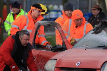 World © Octane Photographic Ltd. 24th January 2015. BMMC (British Motorsport Marshals’ Club) Trainee Fire Rescue Training Day – Donington Park. Digital Ref : 1178CB7D9048