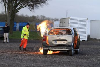 World © Octane Photographic Ltd. 24th January 2015. BMMC (British Motorsport Marshals’ Club) Trainee Fire Rescue Training Day – Donington Park. Digital Ref : 1178CB7D9057