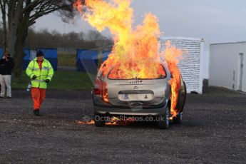 World © Octane Photographic Ltd. 24th January 2015. BMMC (British Motorsport Marshals’ Club) Trainee Fire Rescue Training Day – Donington Park. Digital Ref : 1178CB7D9060