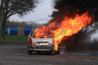World © Octane Photographic Ltd. 24th January 2015. BMMC (British Motorsport Marshals’ Club) Trainee Fire Rescue Training Day – Donington Park. Digital Ref : 1178CB7D9069