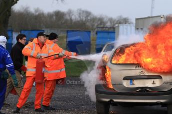 World © Octane Photographic Ltd. 24th January 2015. BMMC (British Motorsport Marshals’ Club) Trainee Fire Rescue Training Day – Donington Park. Digital Ref : 1178CB7D9077