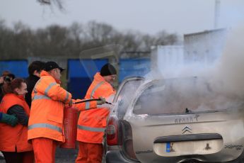 World © Octane Photographic Ltd. 24th January 2015. BMMC (British Motorsport Marshals’ Club) Trainee Fire Rescue Training Day – Donington Park. Digital Ref : 1178CB7D9093