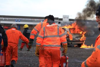 World © Octane Photographic Ltd. 24th January 2015. BMMC (British Motorsport Marshals’ Club) Trainee Fire Rescue Training Day – Donington Park. Digital Ref : 1178CB7D9133