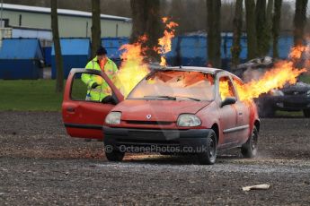 World © Octane Photographic Ltd. 24th January 2015. BMMC (British Motorsport Marshals’ Club) Trainee Fire Rescue Training Day – Donington Park. Digital Ref : 1178CB7D9175