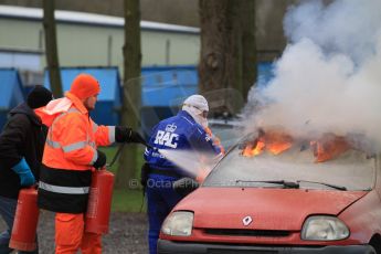 World © Octane Photographic Ltd. 24th January 2015. BMMC (British Motorsport Marshals’ Club) Trainee Fire Rescue Training Day – Donington Park. Digital Ref : 1178CB7D9197