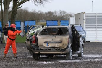 World © Octane Photographic Ltd. 24th January 2015. BMMC (British Motorsport Marshals’ Club) Trainee Fire Rescue Training Day – Donington Park. Digital Ref : 1178CB7D9202