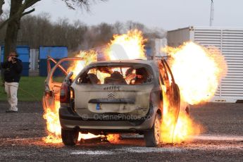 World © Octane Photographic Ltd. 24th January 2015. BMMC (British Motorsport Marshals’ Club) Trainee Fire Rescue Training Day – Donington Park. Digital Ref : 1178CB7D9206