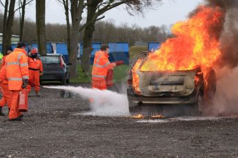 World © Octane Photographic Ltd. 24th January 2015. BMMC (British Motorsport Marshals’ Club) Trainee Fire Rescue Training Day – Donington Park. Digital Ref : 1178CB7D9220