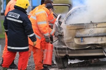 World © Octane Photographic Ltd. 24th January 2015. BMMC (British Motorsport Marshals’ Club) Trainee Fire Rescue Training Day – Donington Park. Digital Ref : 1178CB7D9246