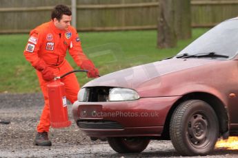 World © Octane Photographic Ltd. 24th January 2015. BMMC (British Motorsport Marshals’ Club) Trainee Fire Rescue Training Day – Donington Park. Digital Ref : 1178CB7D9267
