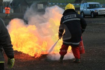 World © Octane Photographic Ltd. 24th January 2015. BMMC (British Motorsport Marshals’ Club) Trainee Fire Rescue Training Day – Donington Park. Digital Ref : 1178LB1D0483