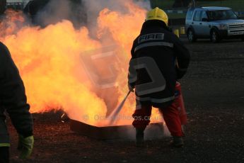 World © Octane Photographic Ltd. 24th January 2015. BMMC (British Motorsport Marshals’ Club) Trainee Fire Rescue Training Day – Donington Park. Digital Ref : 1178LB1D0484