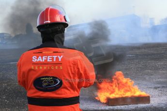 World © Octane Photographic Ltd. 24th January 2015. BMMC (British Motorsport Marshals’ Club) Trainee Fire Rescue Training Day – Donington Park. Digital Ref : 1178LB1D0487