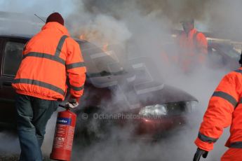 World © Octane Photographic Ltd. 24th January 2015. BMMC (British Motorsport Marshals’ Club) Trainee Fire Rescue Training Day – Donington Park. Digital Ref : 1178LB1D0516