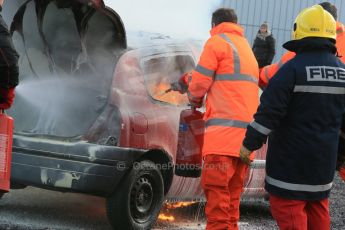 World © Octane Photographic Ltd. 24th January 2015. BMMC (British Motorsport Marshals’ Club) Trainee Fire Rescue Training Day – Donington Park. Digital Ref : 1178LB1D0561