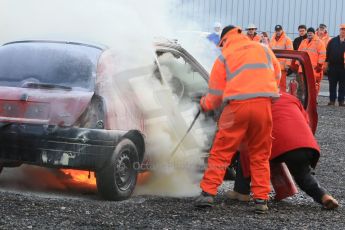 World © Octane Photographic Ltd. 24th January 2015. BMMC (British Motorsport Marshals’ Club) Trainee Fire Rescue Training Day – Donington Park. Digital Ref : 1178LB1D0571
